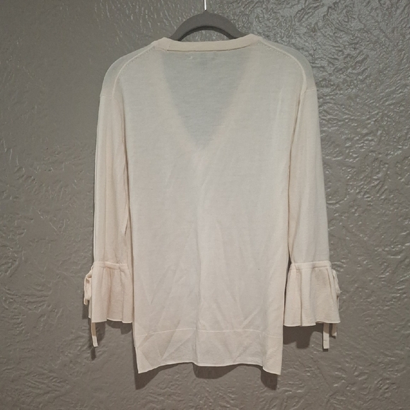 J. Crew Wome's Cream Knit Top Size XS - Picture 6 of 10